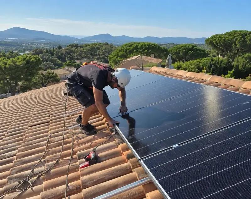 Installateur panneaux solaires Saint-Léon-sur-Vézère — pose photovoltaïque sur toiture